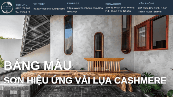 Bảng Màu Sơn Hiệu Ứng Vải Lụa Mới Nhất 2025