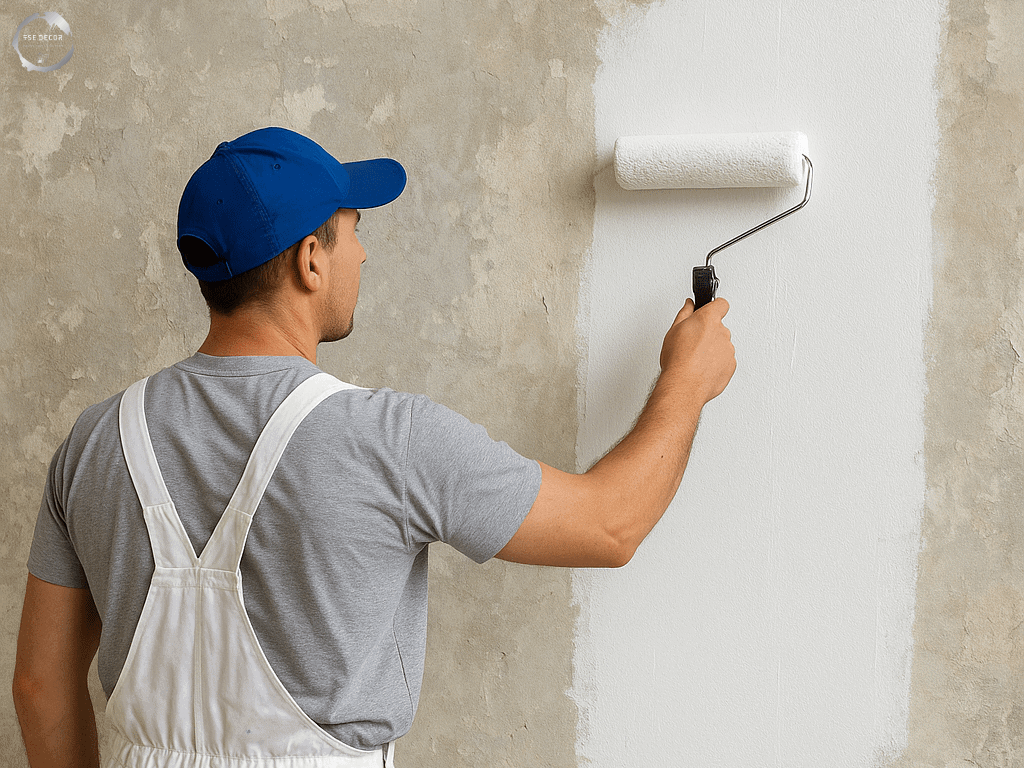 cách sơn hiệu ứng trên tường cũ