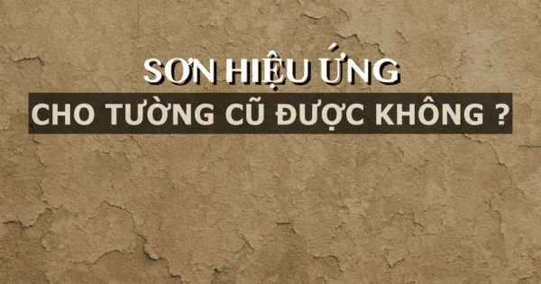 sơn hiệu ứng cho tường cũ