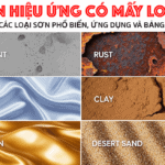 Sơn hiệu ứng có mấy loại ? Top 6 loại sơn hiệu ứng phổ biến