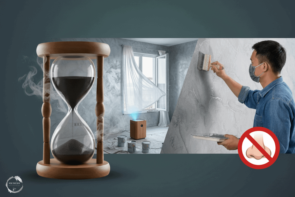 Mùi sơn hiệu ứng có gây khó chịu không ? sơn hiệu ứng bao lâu thì bay mùi