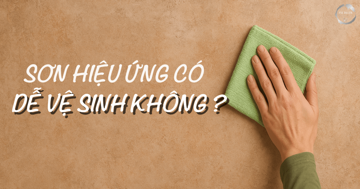 sơn hiệu ứng có dễ vệ sinh không ?