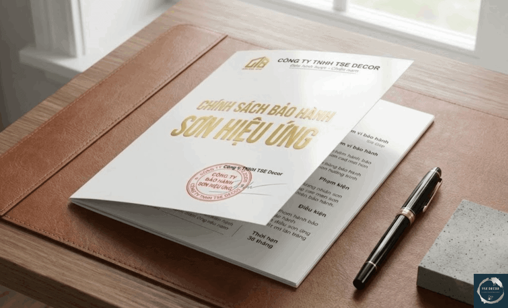 Chính sách bảo hành sơn hiệu ứng cụ thể bao gồm những gì ? Chính sách bảo hành sơn hiệu ứng