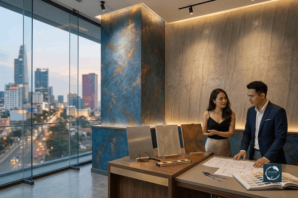 Ứng dụng của sơn hiệu ứng