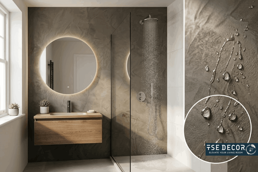Sơn hiệu ứng phòng tắm có chống nước không